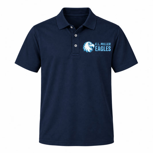E.L. Miller Eagle Logo Embroidered Polo