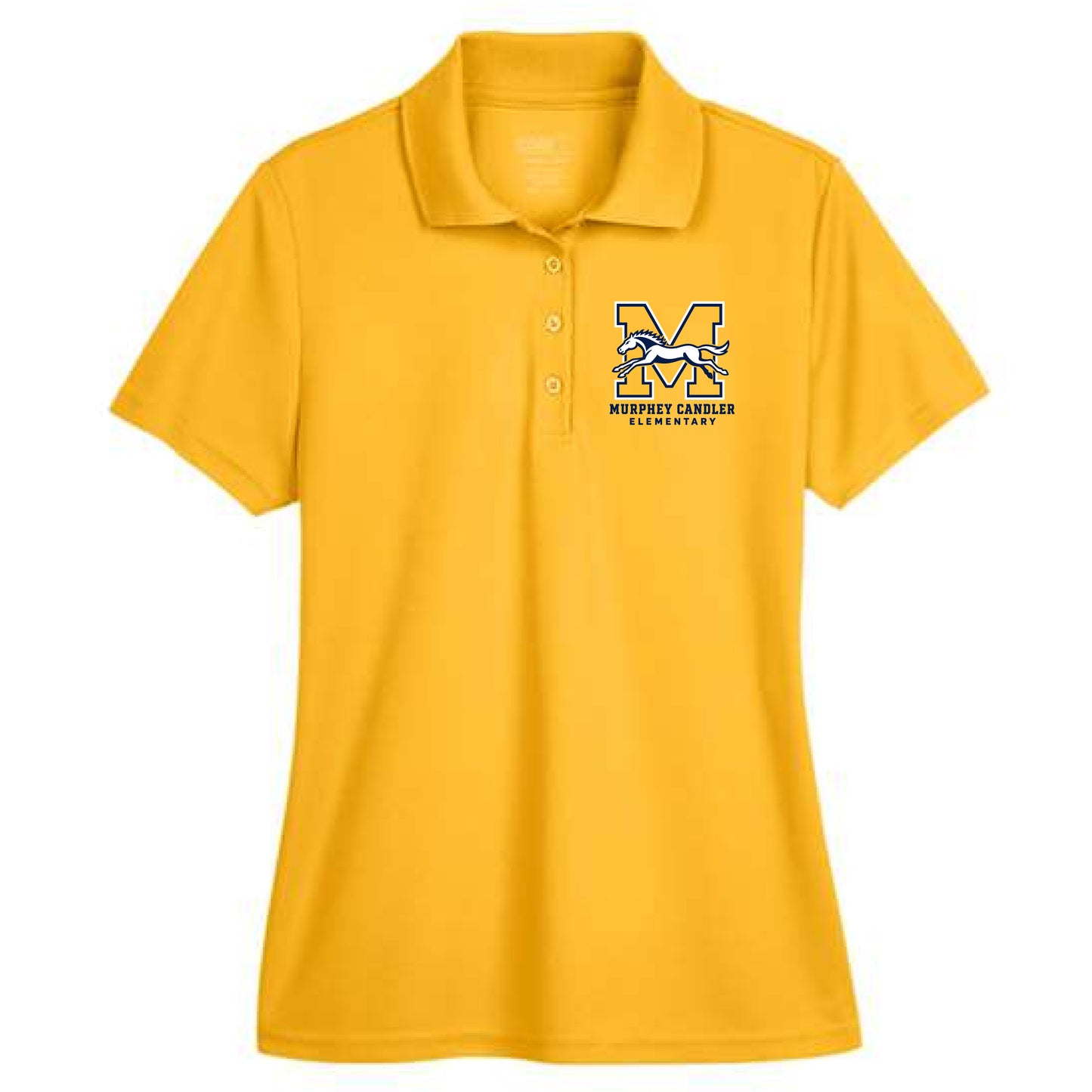 Murphey Candler Embroidered Short Sleeve Polo (Gold)