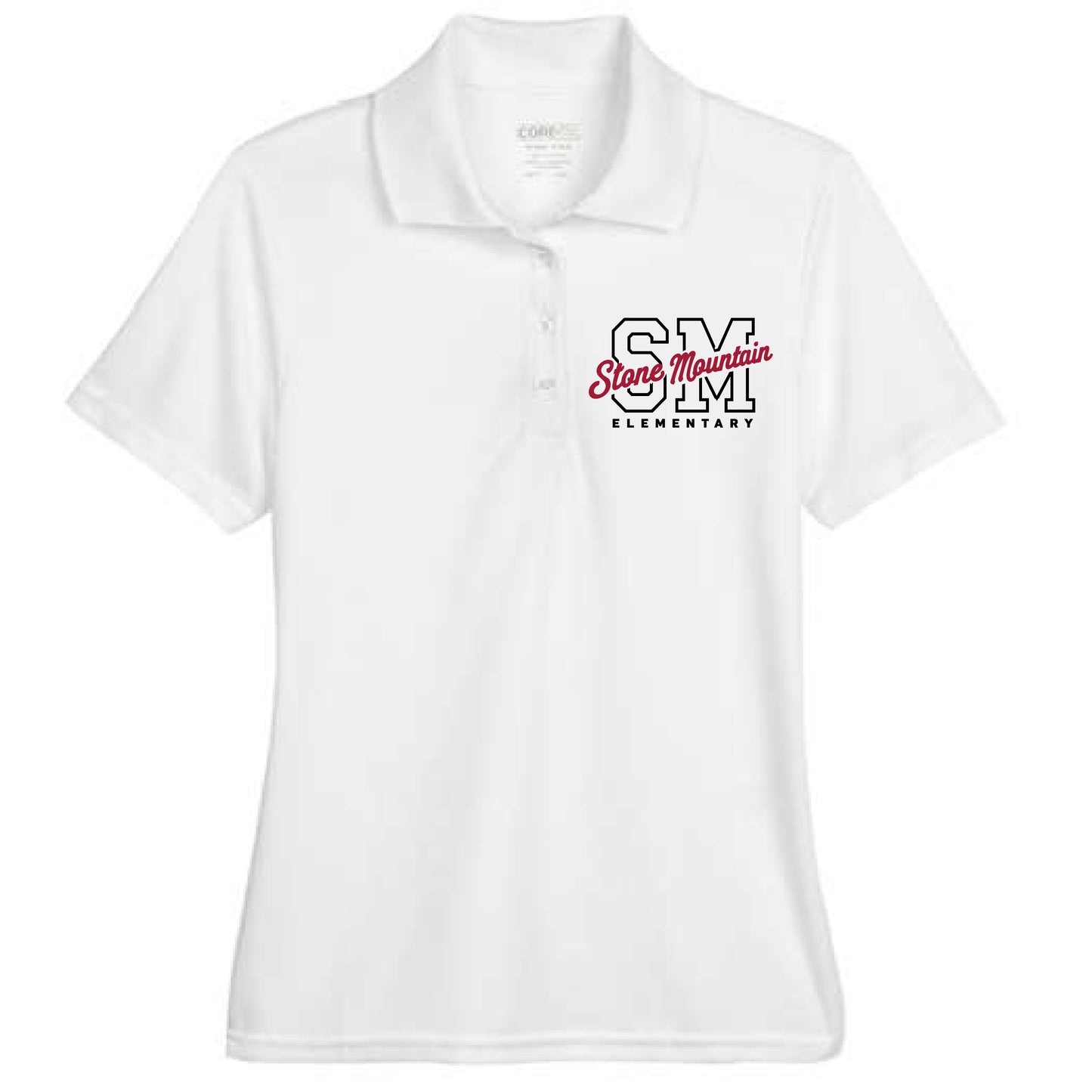 Stone Mountain SM White Polo (Unisex & Ladies)