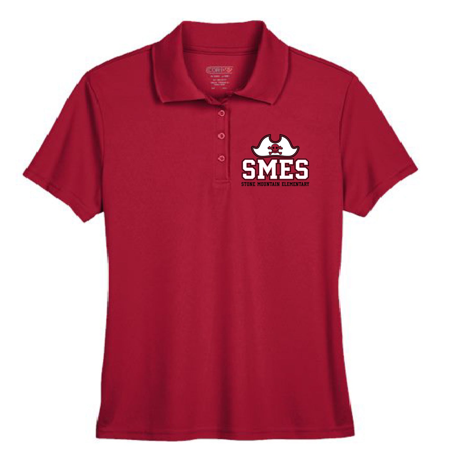 Stone Mountain Pirate Hat Red Polo (Unisex & Ladies)