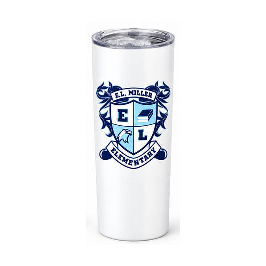 E.L. Miller School Crest 20 oz Tumbler