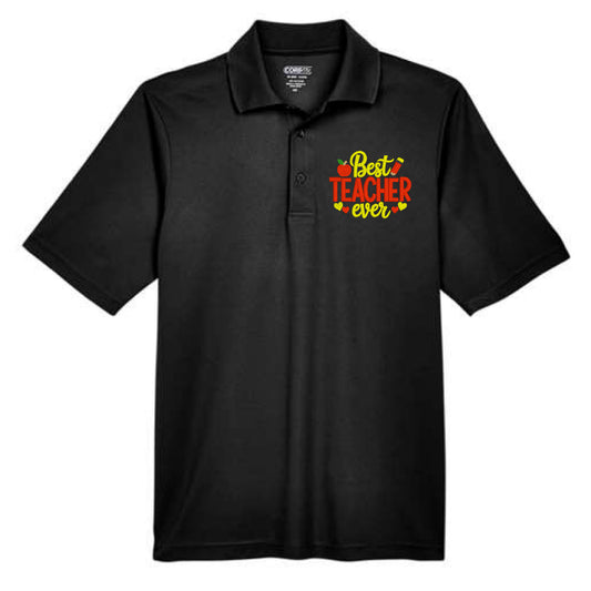 Best Teacher Ever Embroidered Polo