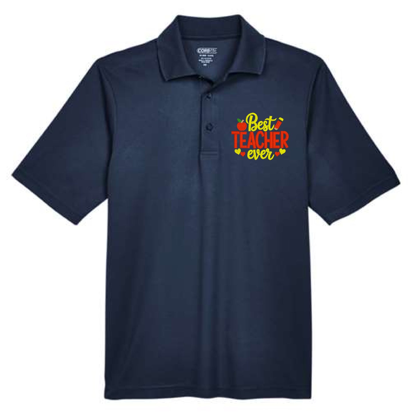Best Teacher Ever Embroidered Polo