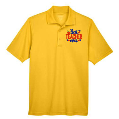 Best Teacher Ever Embroidered Polo