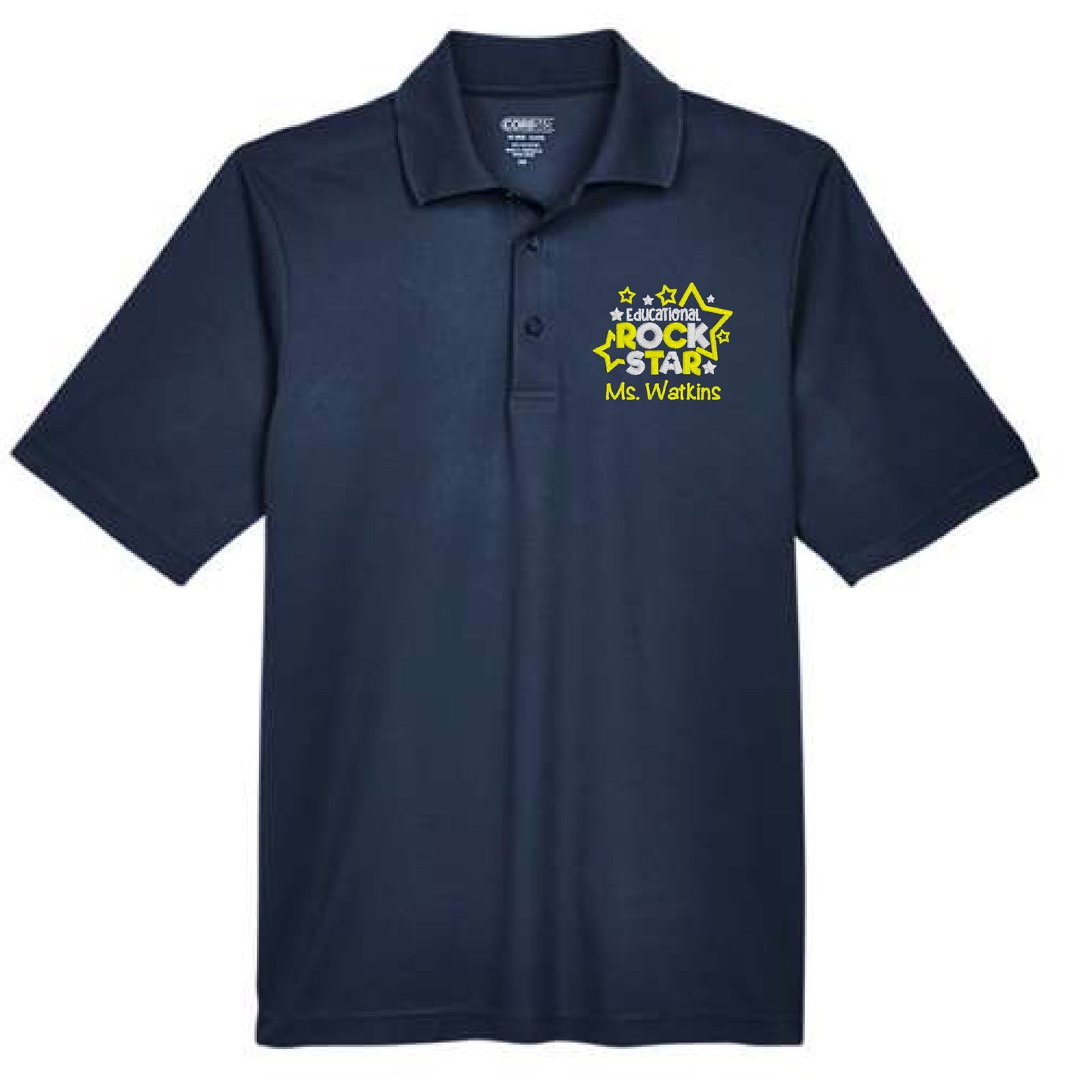 Educational Rock Star Embroidered Polo