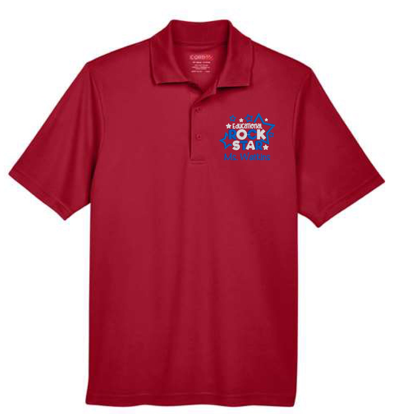 Educational Rock Star Embroidered Polo