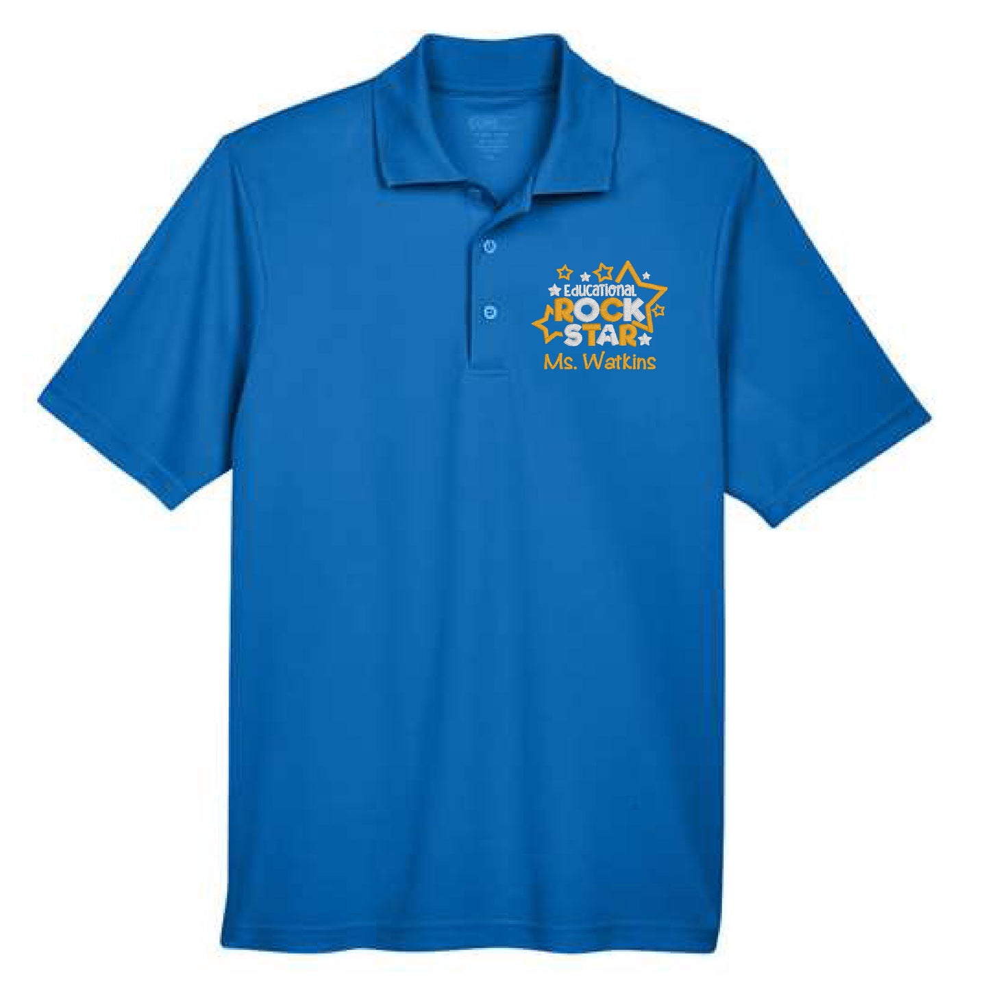 Educational Rock Star Embroidered Polo
