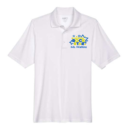 Educational Rock Star Embroidered Polo