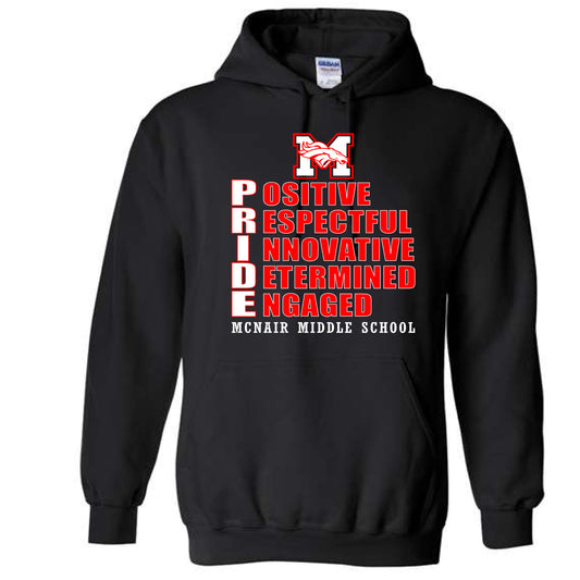 MMS PRIDE Hoodie (Black or Red)
