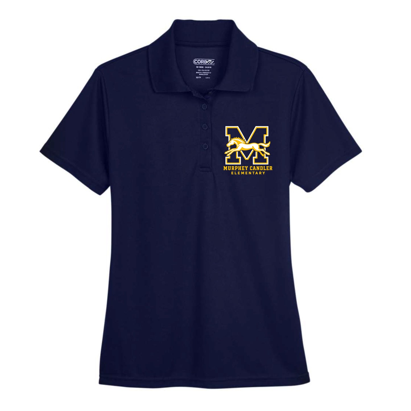 Murphey Candler Embroidered Short Sleeve Polo (Navy)