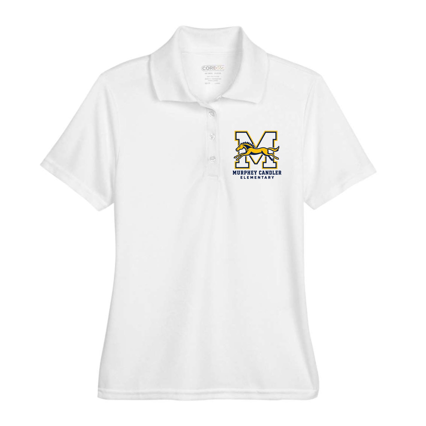 Murphey Candler Embroidered Short Sleeve Polo (White)