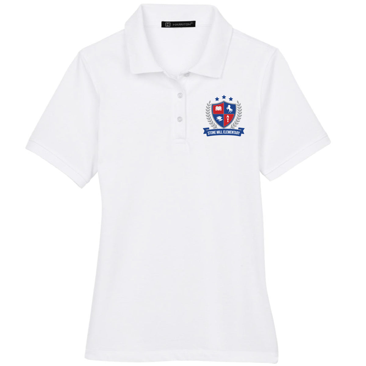 Stone Mill White Emblem Polo (Unisex&Ladies)
