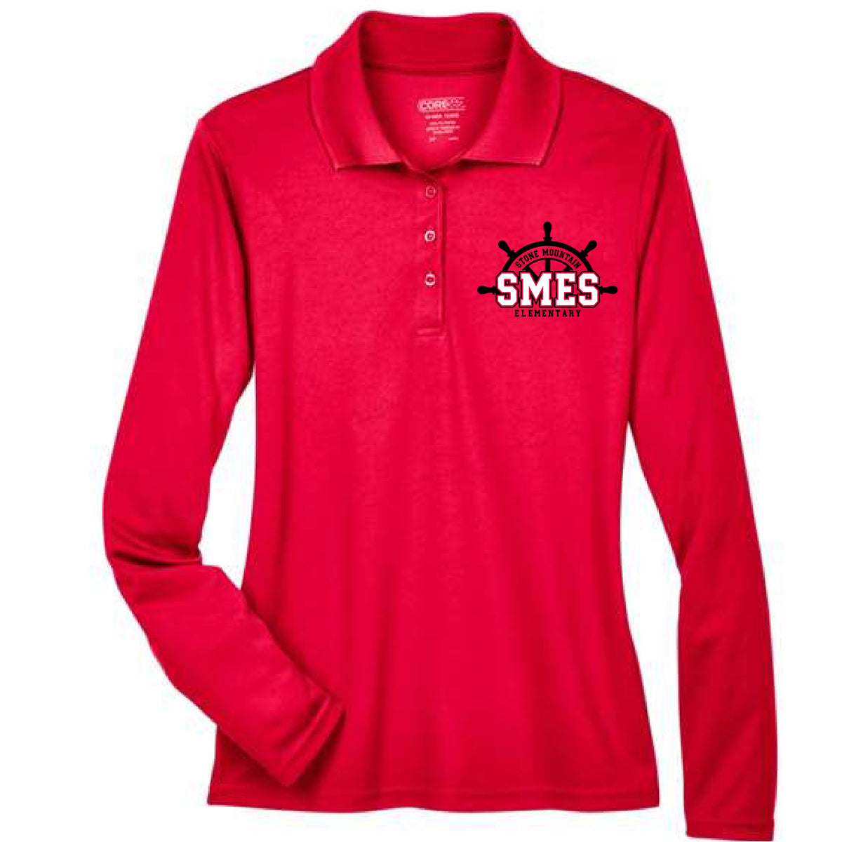 STAFF ONLY | Stone Mountain Ship’s Wheel Long-Sleeve Polo