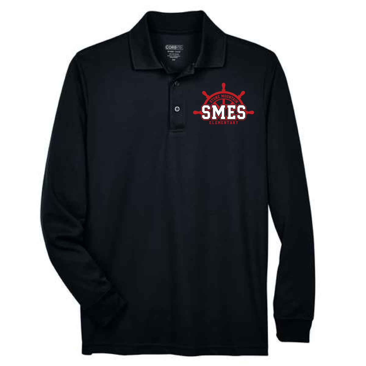 STAFF ONLY | Stone Mountain Ship’s Wheel Long-Sleeve Polo