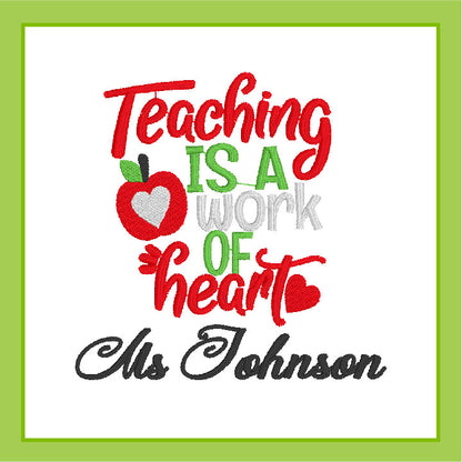 Teaching Is A Work of Heart